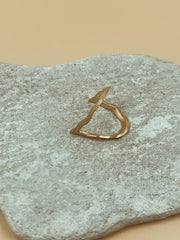 Sculptural Odi Wiggly Ring | 18kt Solid Gold