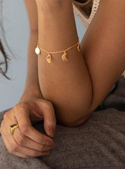 Phases Charm Bracelet | 18kt Solid Gold