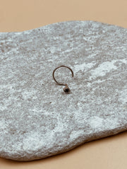 Mini Kappu Nose Pin in Silver Tone