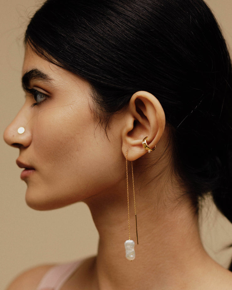 Amalia Pica Disc Nose Pin | 18kt Solid Gold