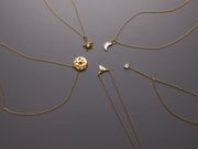 Small Celestial Record Pendant Necklace