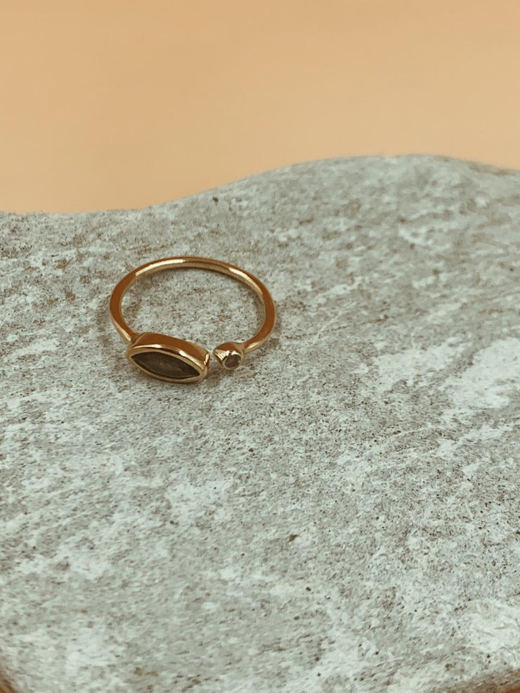Lila Tourmaline Marquise Cut Ring
