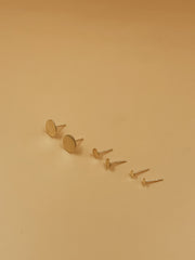 Amalia Pica Disc Studs | 18kt Solid Gold