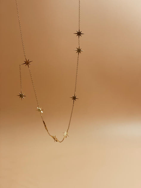 Silver Star Necklace | Celeste Starburst Pendant | Amy O. Jewelry