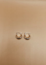 Mama Nazia Hoops in Silver Tone