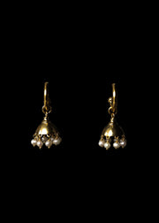 Darling Seed Pearl Jhumka Charms in Gold Tone
