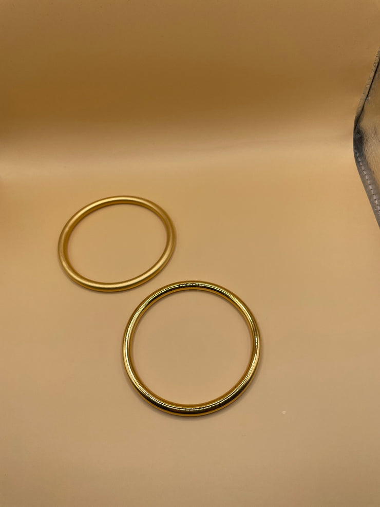 Roundabout Chimbai Bangle in Matte Gold