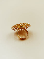 Moonlit Daisy Ring