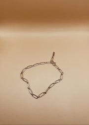Sea Link Anklet in Silver Tone