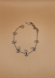 Posse Of Paisleys Bracelet in Silver tone