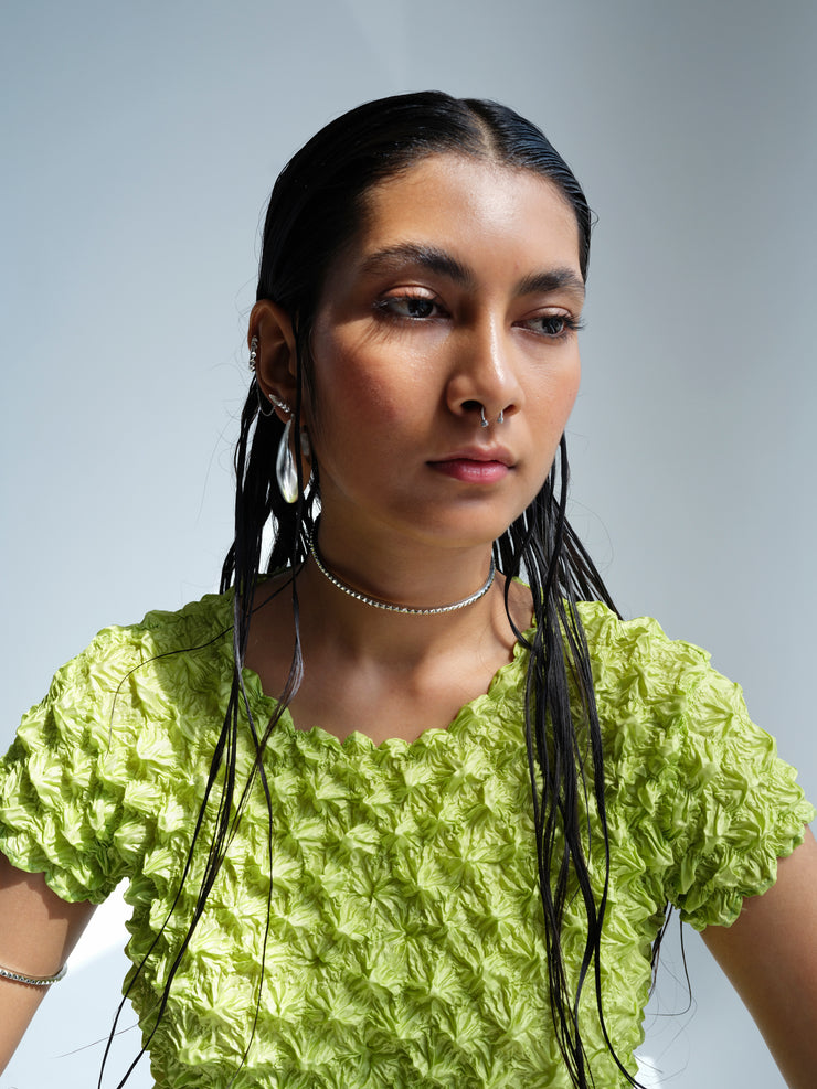 Big Fairuz Hoops in Silver Tone