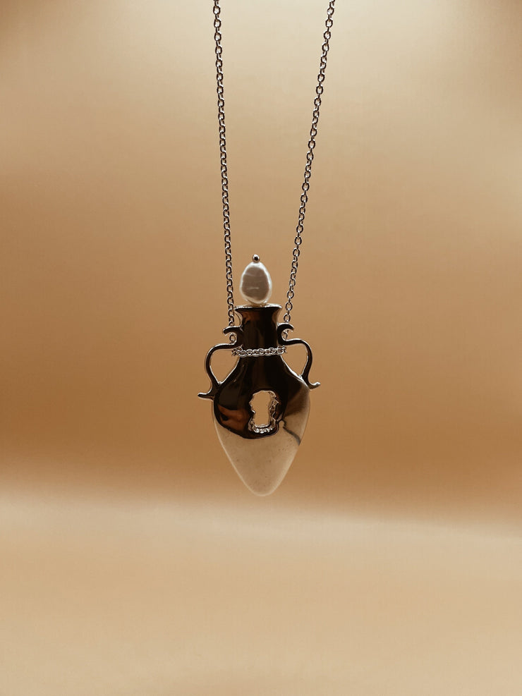 Homecoming Big Vase of Plenty Necklace in Silver