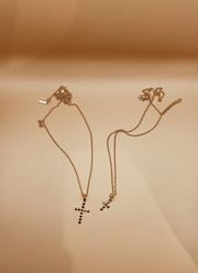 Mini Dori Cross Necklace in Gold