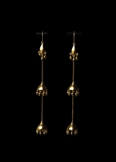 Darling Jhumkas in Gold Tone - Long