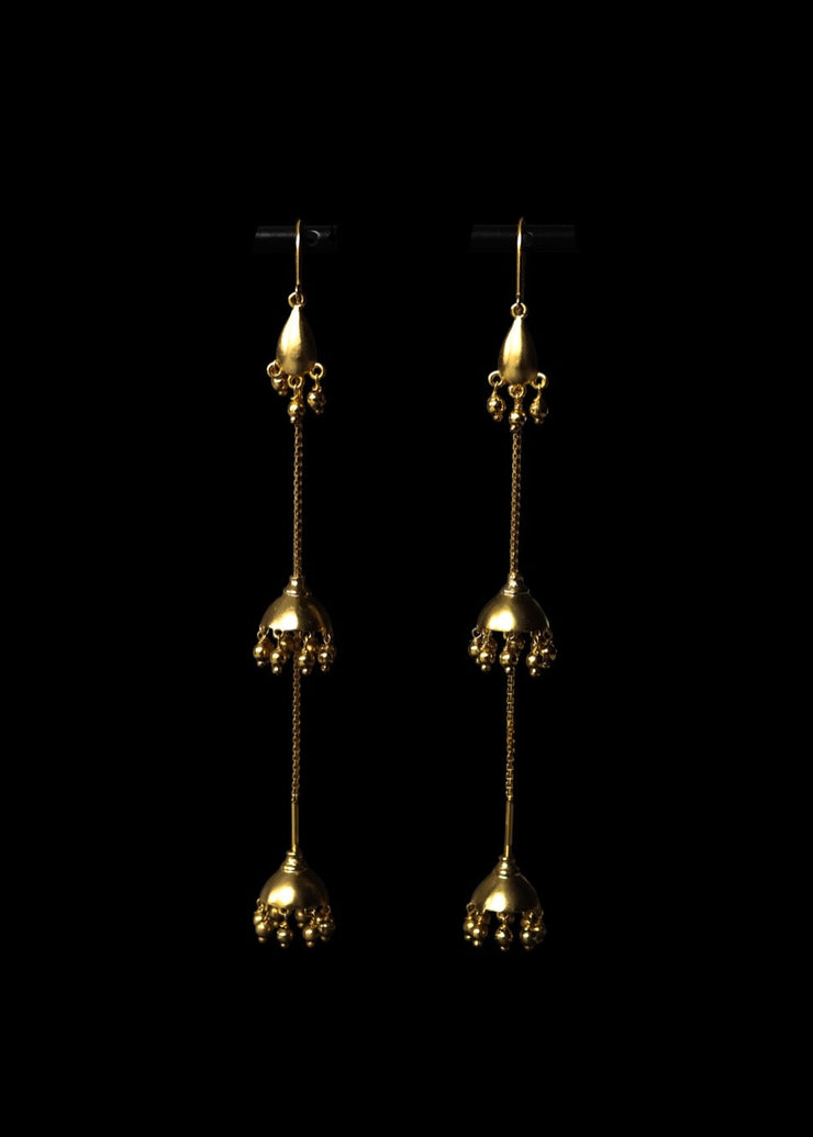 Darling Jhumkas in Gold Tone - Long