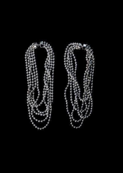 Amira Fallingwater Earrings in Silver Tone