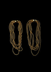 Amira Fallingwater Earrings in Gold Tone
