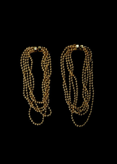 Amira Fallingwater Earrings in Gold Tone