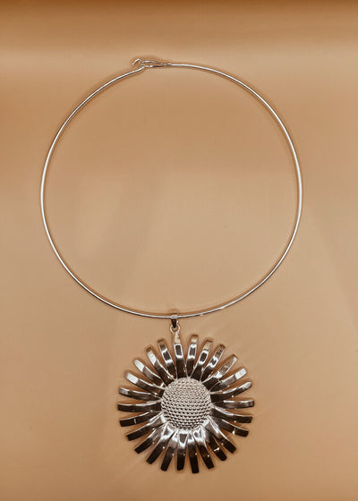Daisy Collar Silver