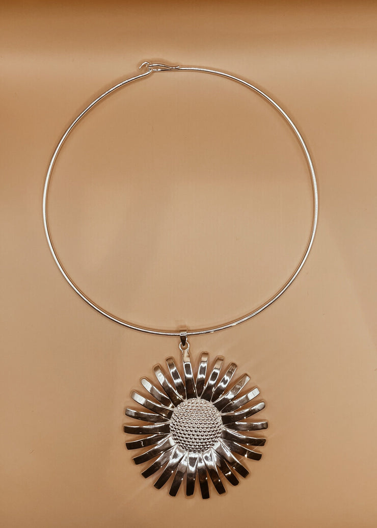 Daisy Collar Silver