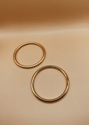 Roundabout Chimbai Bangle in Matte Gold
