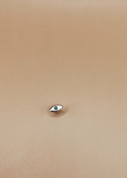 Evil Eye Nose Pin in Silver Tone