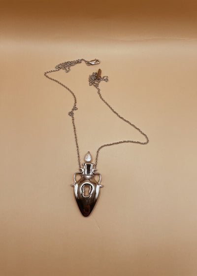 Homecoming Big Vase of Plenty Necklace in Silver