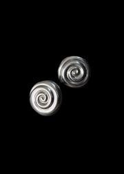 Retrospect Studs in Silver Tone