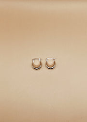 Mini Nazia Hoops in Silver Tone