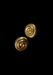 Retrospect Studs in Gold Tone