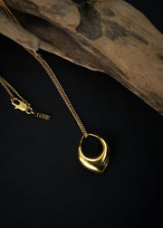 Fairuz Pendant Necklace in Gold Tone