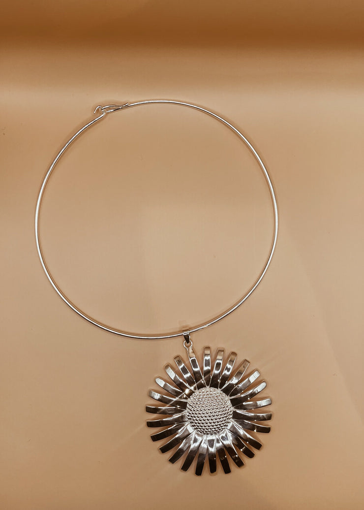 Daisy Collar Silver