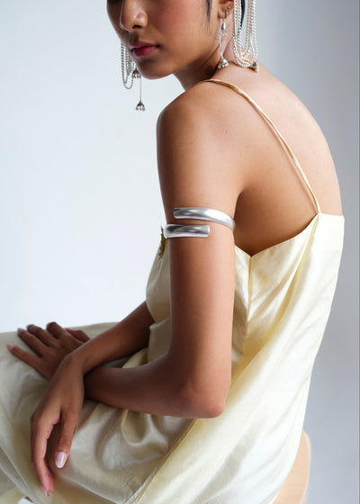 Tala Arm Cuff in Silver Tone