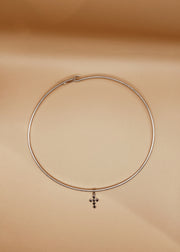 Mini Dori Cross Charm in Gold