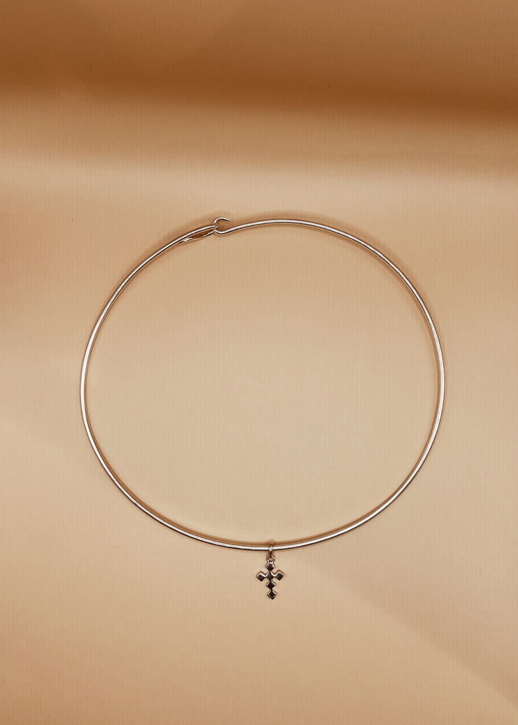 Mini Dori Cross Charm in Gold