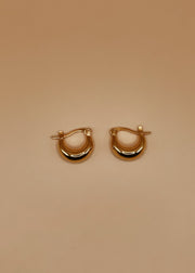 Mama Nazia Hoops in Gold Tone