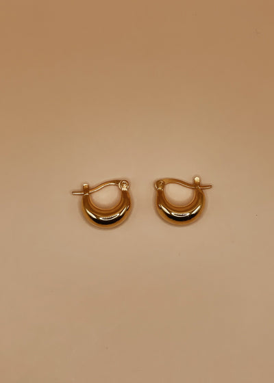 Mama Nazia Hoops in Gold Tone