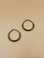 Leslie Hoops in Gunmetal