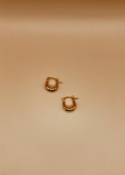 Mini Nazia Hoops in Gold Tone