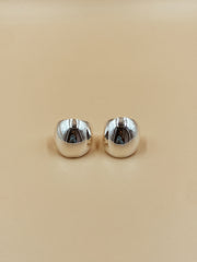 Small Hisila Chunky Hoops in Silver Tone