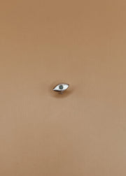 Evil Eye Nose Pin in Silver Tone