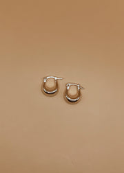 Mama Nazia Hoops in Silver Tone