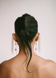 Amira Fallingwater Earrings in Silver Tone