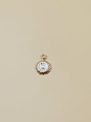 Daisy Charm in Silver Tone