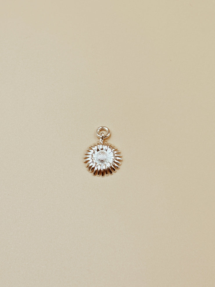 Daisy Charm in Silver Tone