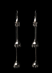 Darling Jhumkas in Silver Tone - Long