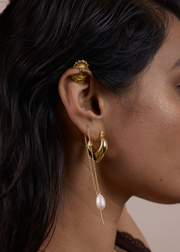 Fairuz Hoops in Gold Tone
