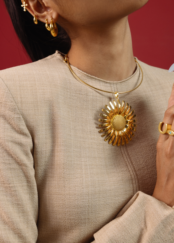 Daisy Collar Gold