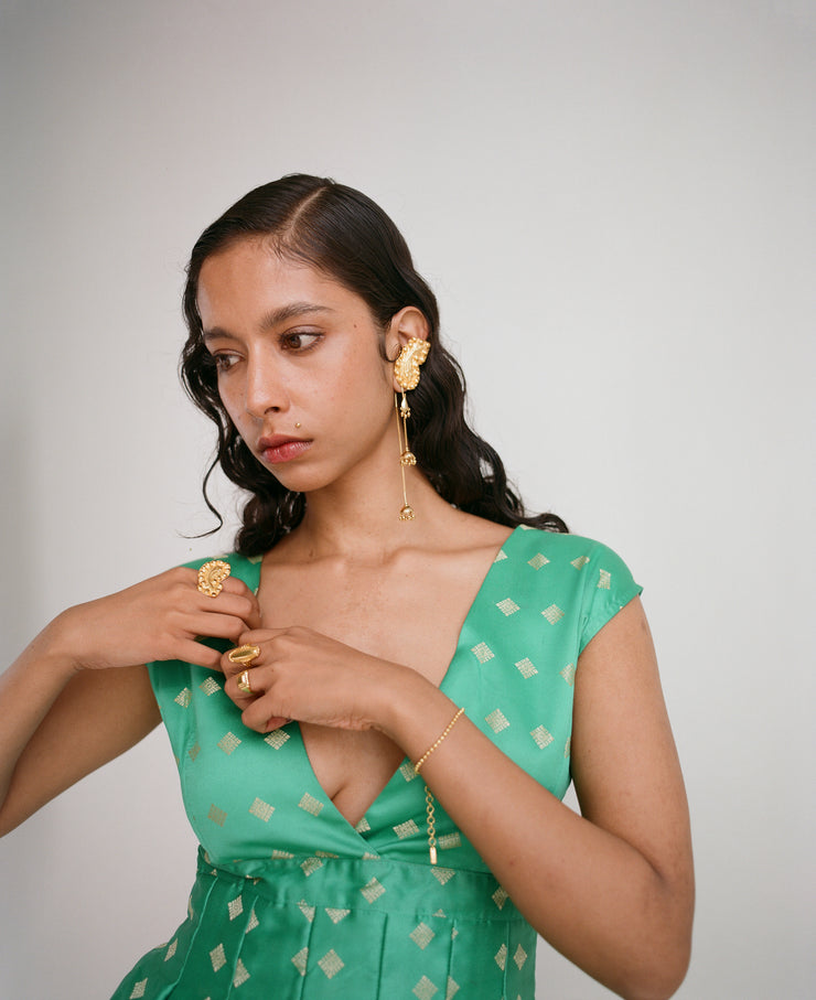 Darling Jhumkas in Gold Tone - Long
