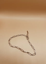 Sea Link Anklet in Silver Tone